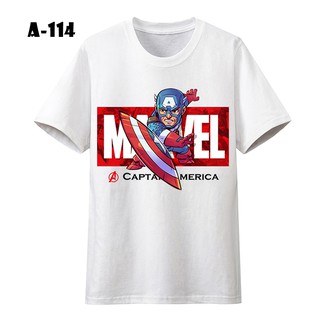 Áo thun nam wado in hình captain america mã A114