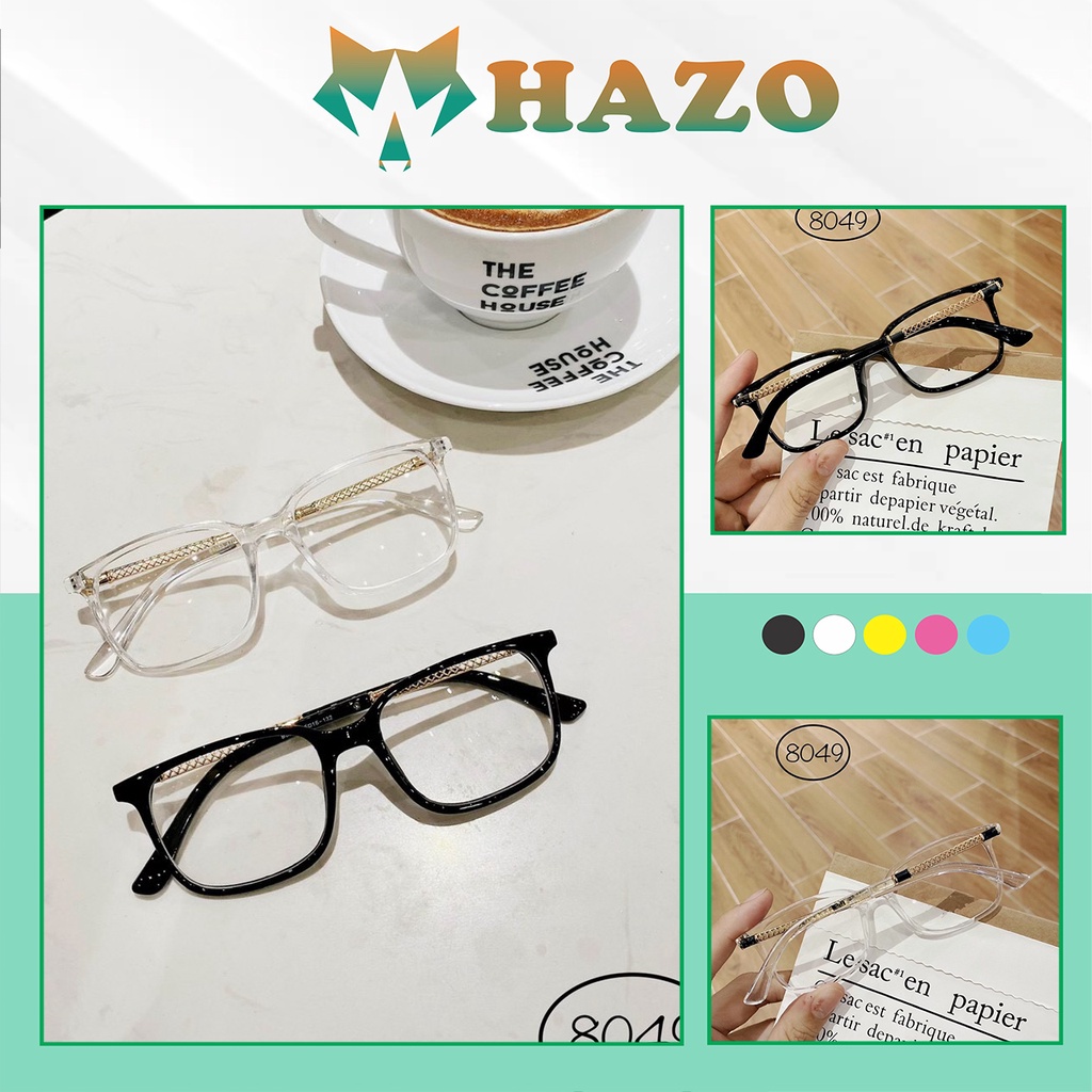 MẮT KÍNH GỌNG CẬN FORM VUÔNG GỌNG VÀNG CARO LYLY 621 PHONG CÁCH ULZZANG SIÊU XINH