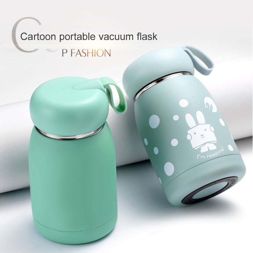 Cá Tuyết 320Ml Inox Thông Minh Giữ Nhiệt Màu Hiển Thị Nhiệt Độ Hoạt Hình Mini Cốc Nước