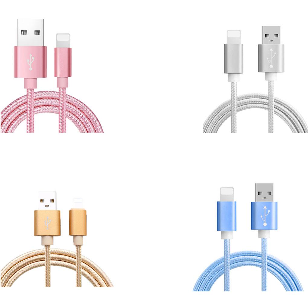 Dây Cáp Sạc Truyền Dữ Liệu Tốc Độ Cao Dài 3M Bằng Nylon Bện Cho iPhone 6