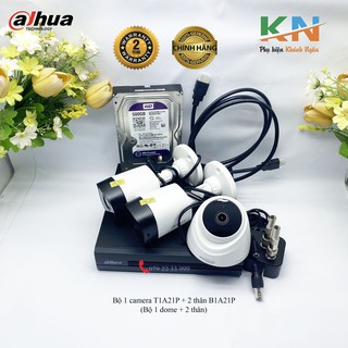 Bộ 3 camera dahua full hd 1080p chính hãng bảo hành 24 tháng