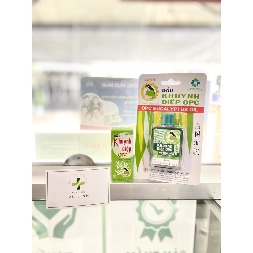 Dầu khuynh diệp OPC  dùng cho trẻ sơ sinh, phòng cảm cúm, sổ mũi, ho tức ngực, đau bụng, nhức đầu, trật gân