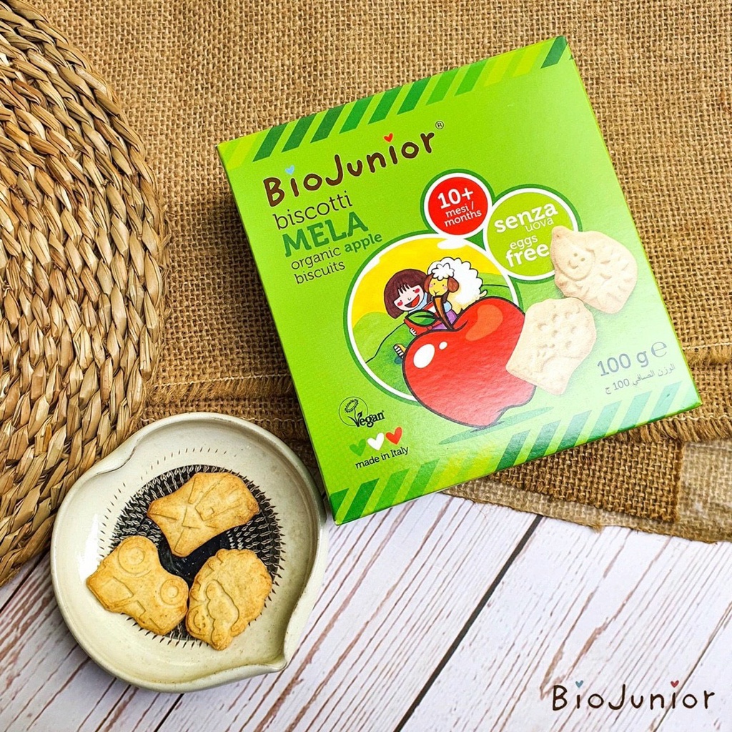 Bánh Ăn Dặm Hữu Cơ Bio Junior 100g - Bánh Organic Cho Bé Ăn Dặm Từ 7 - 10 Tháng Tuổi