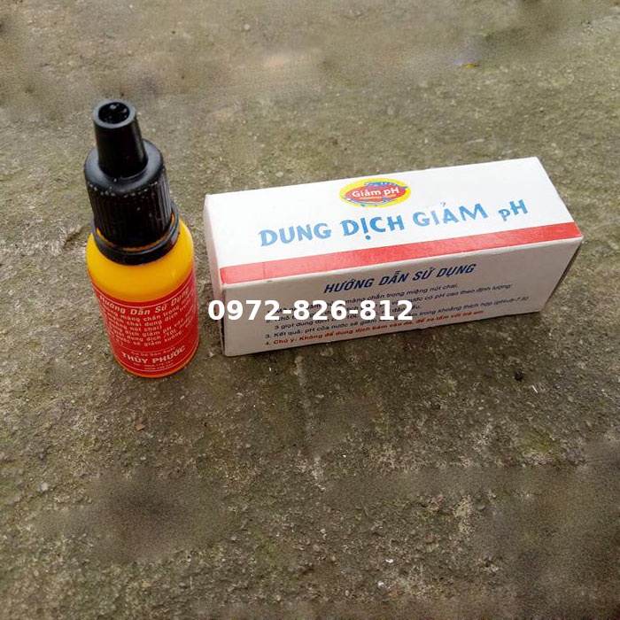 Dung Dịch Kiểm Tra PH - Tăng PH - Giảm PH Trong Nước Hồ Cá Bể Cá Thủy Canh