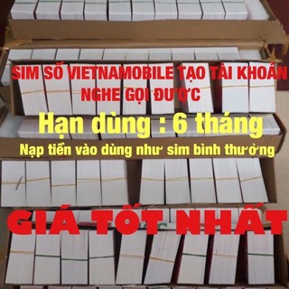 Sim số Vietnamobile 0đ hạn dùng 3 tháng giá siêu rẻ