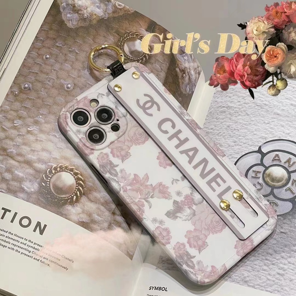 Ốp Điện Thoại IMD Mềm Họa Tiết Hoa Có Dây Đeo Cho iphone13 13pro 13promax 12 12pro 11 11pro 11promax xs xr xsmax