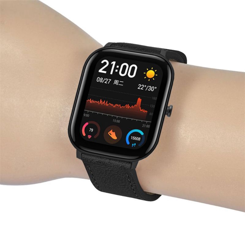 Dây đeo bằng da thật cho đồng hồ thông minh Huami Amazfit gts | BigBuy360 - bigbuy360.vn
