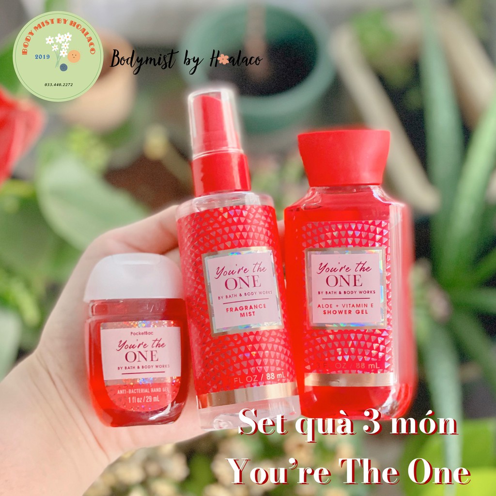 SET QUÀ 3 MÓN MINI YOU ARE THE ONE Bath body works