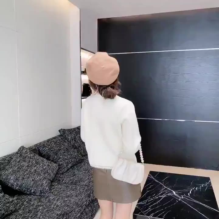 Áo khoác len lông thỏ nữ tính dịu dàng Forly áo cardigan trơn FG039 | BigBuy360 - bigbuy360.vn