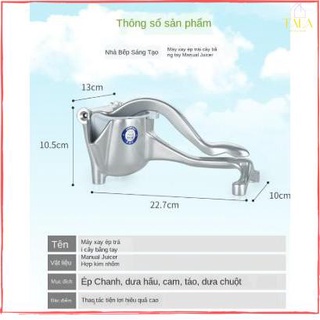 TALA Dụng Cụ Ép Trái Cây Cầm Tay - Ép Gang Cao Cấp Bền Bỉ An Toàn Cho Sức Khỏe