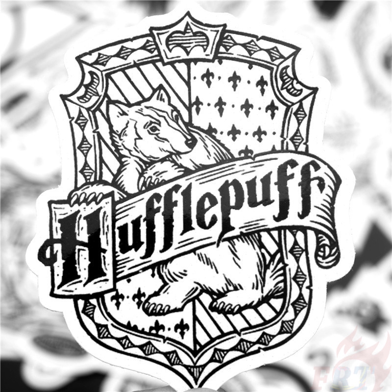 Bộ 30 miếng sticker họa tiết Harry Potter màu đen cho trang trí