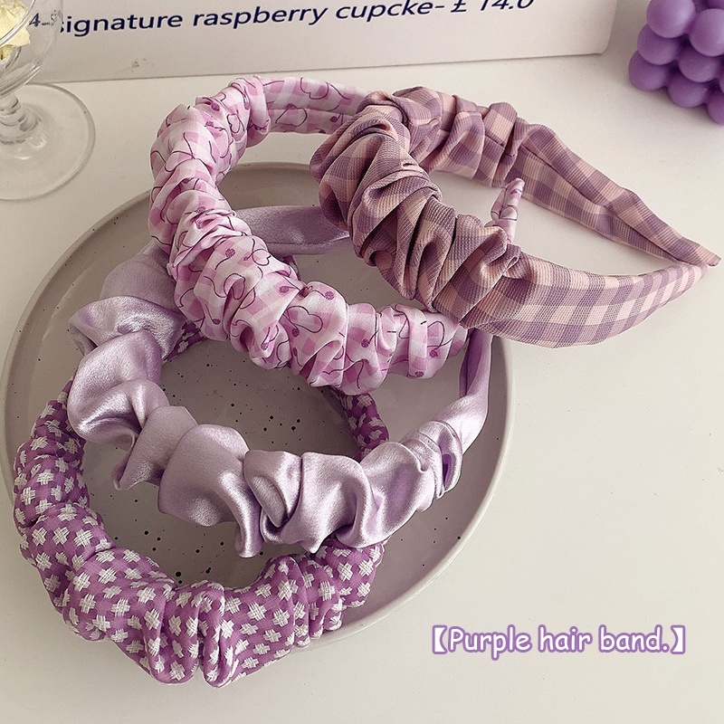 Băng Đô Màu Tím Dễ Thương Dành Cho Nữ