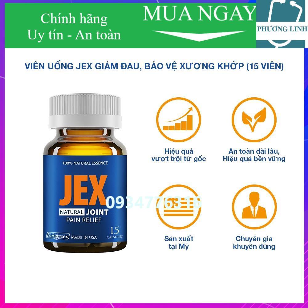 Viên uống JEX giảm đau, bảo vệ xương khớp (15 viên)
