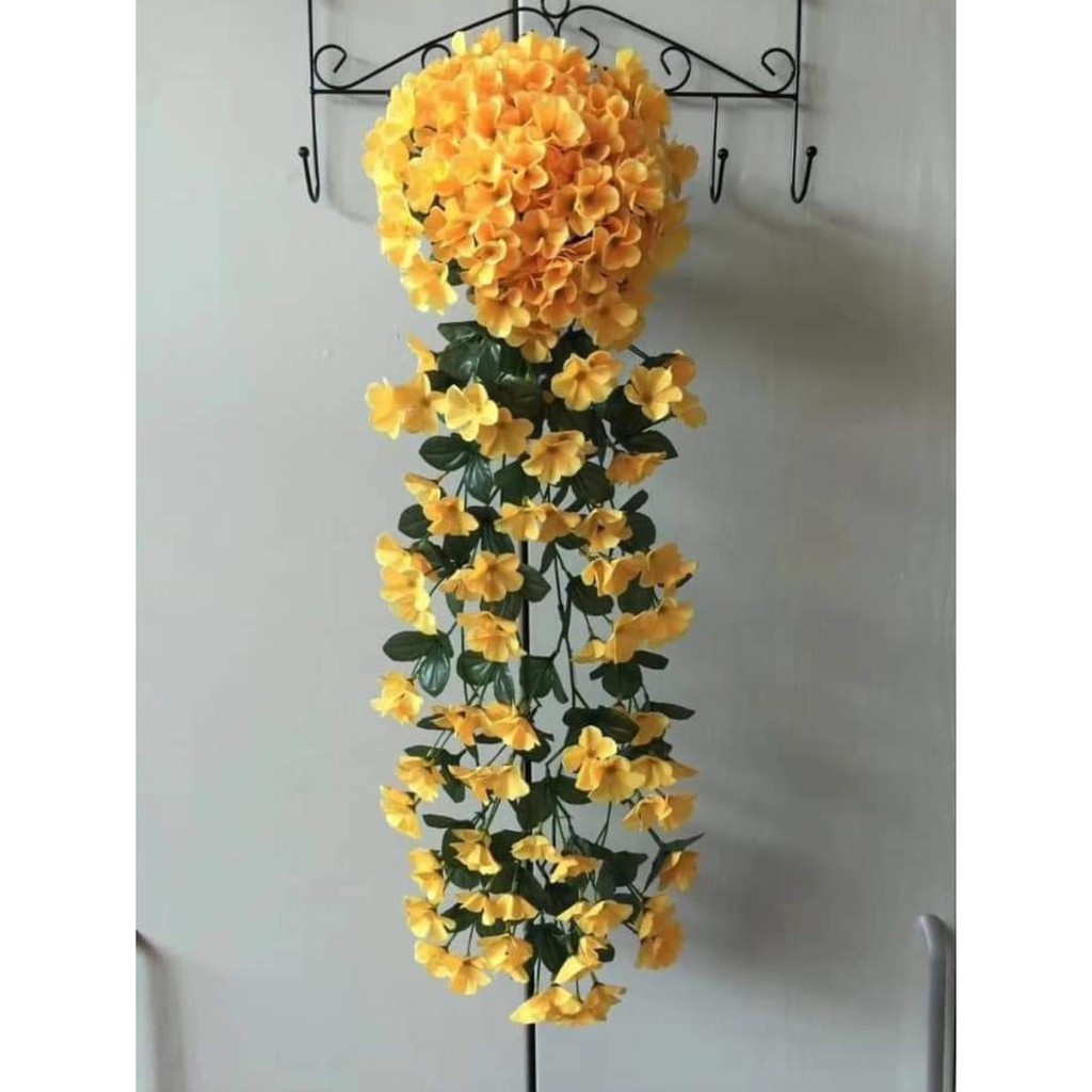 Chùm hoa giả Pense trang trí treo tường rào đẹp, hoa treo ban công (chưa kèm giỏ )