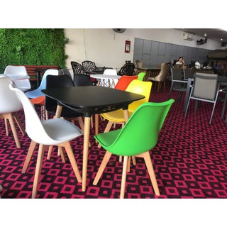 Ghế đệm Eames Nhập Khẩu ( chân gỗ ) Đủ Màu