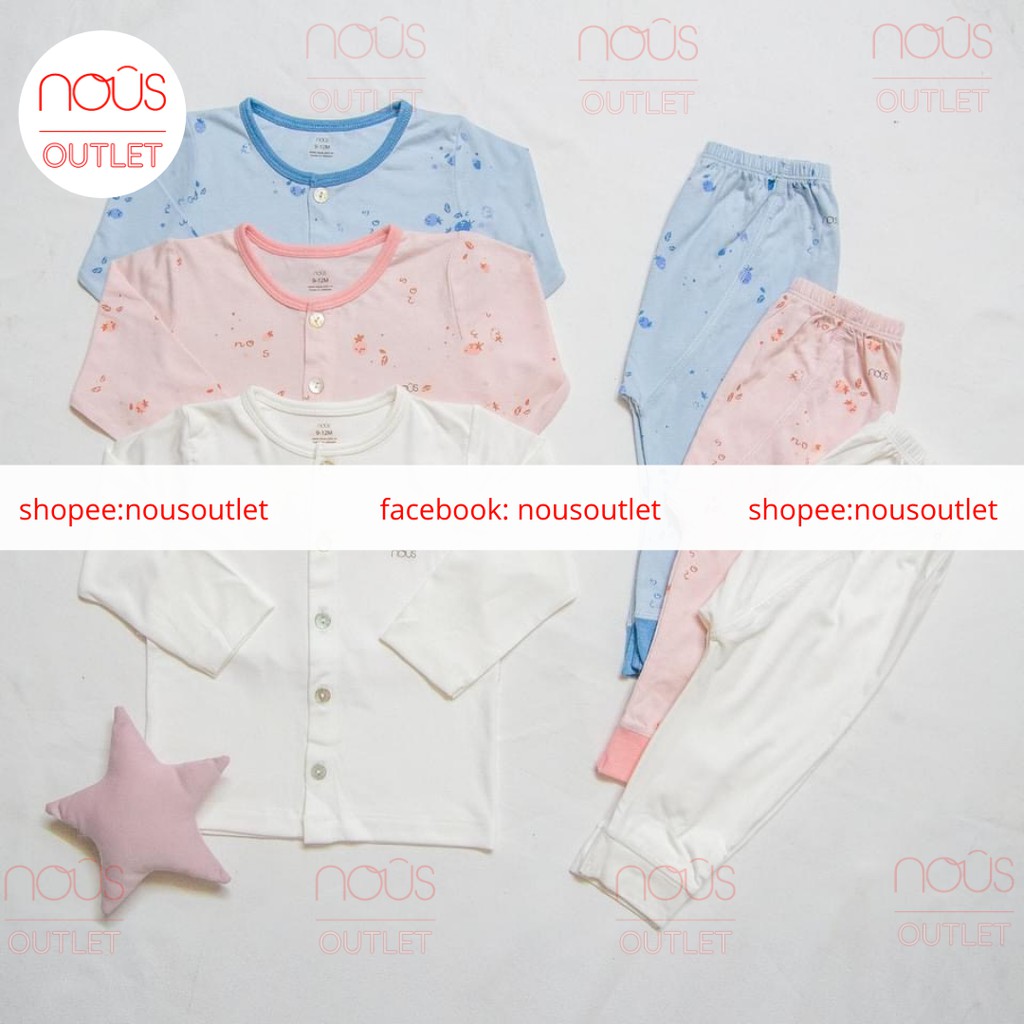 [Tổng hợp] Bộ cài thẳng dài nous từ 0-3m đến 9-12m mỏng hè (Size từ 3-6M đến 9-12m)