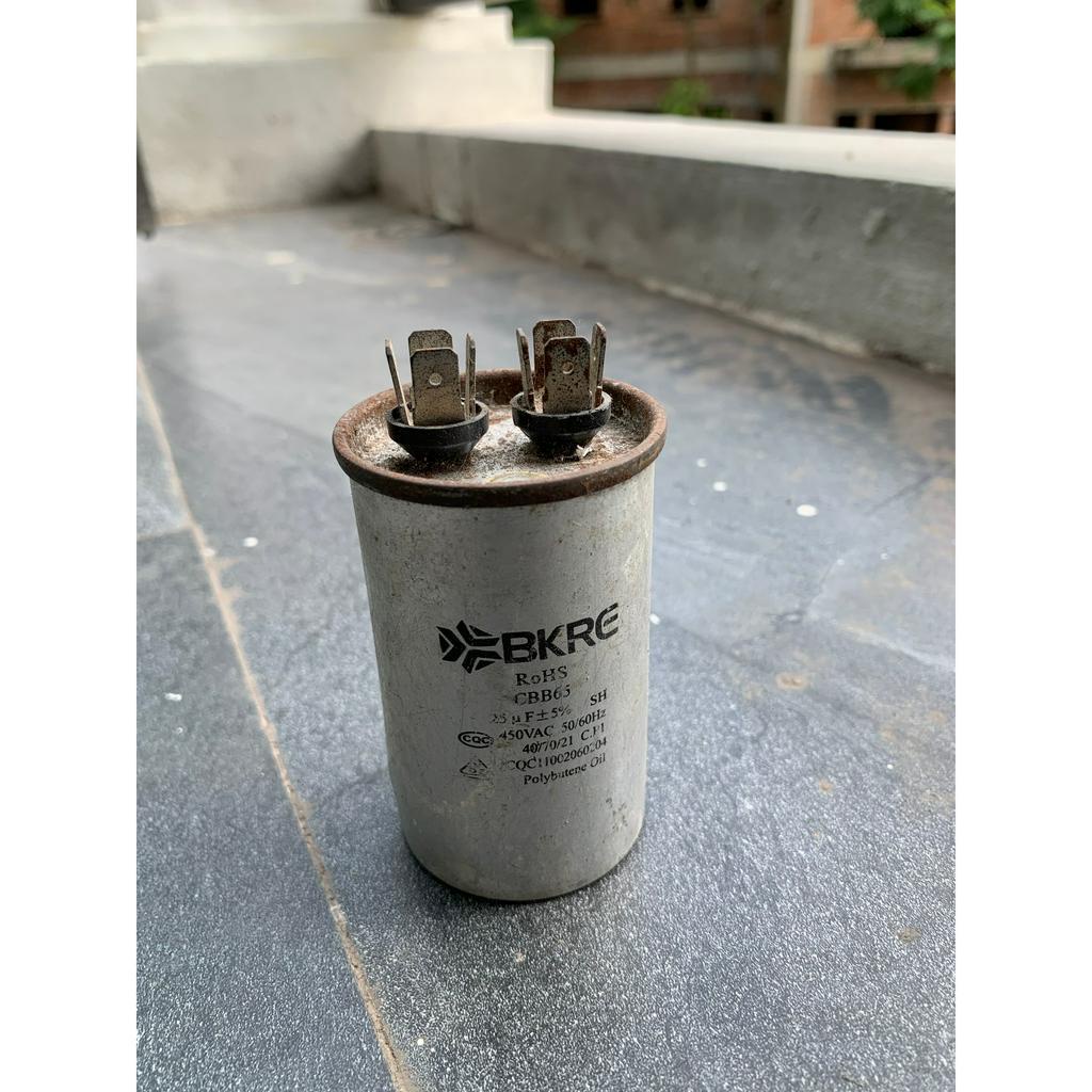 Hàng tặng không bán - Tụ điều hòa, hàng mới vỏ dính nước