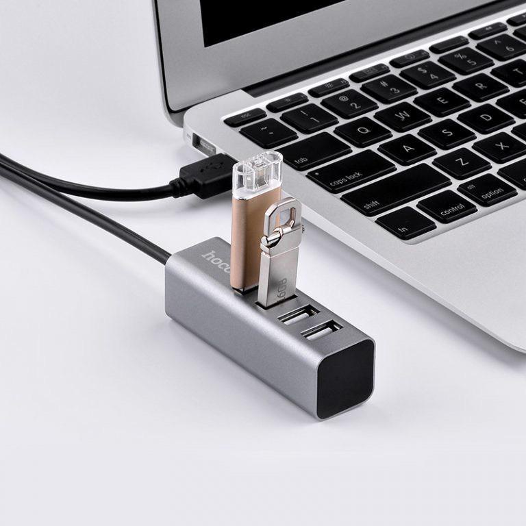 Bộ hub chia 4 cổng usb Hoco HB1 - truyền tải dữ liệu nhanh - sạc cùng lúc nhiều thiết bị