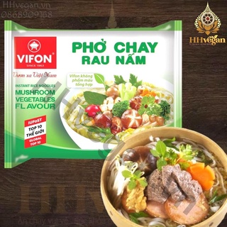 Phở chay rau nấm Vifon - 1 gói 65g - Đồ chay ăn liền - Phở ăn liền chay