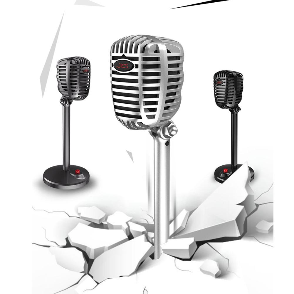 Micrô ngưng tụ có dây Studio HD chống ồn Máy tính bảng USB 3,5 mm cho máy tính Micrô retro chuyên nghiệp | BigBuy360 - bigbuy360.vn