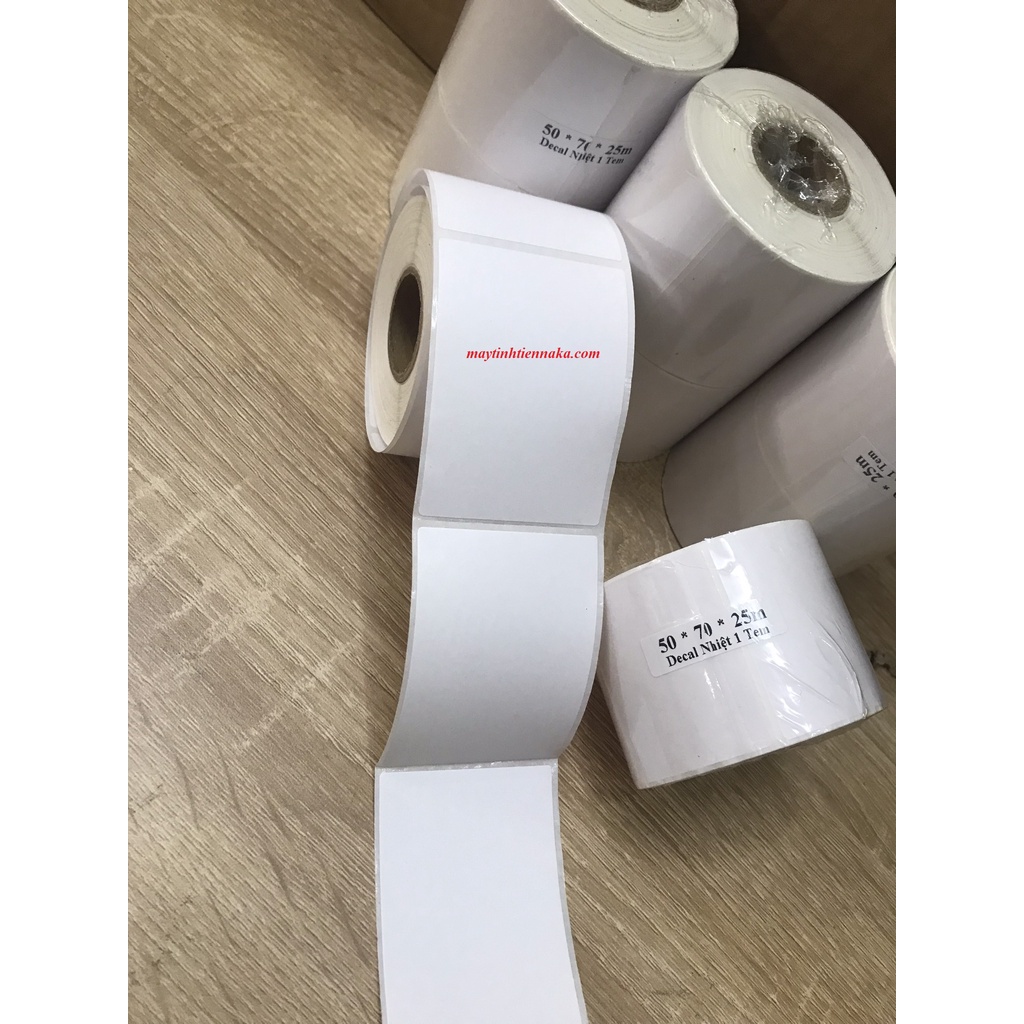 Giấy In Tem 50x70 mm Nhãn Mã Vạch Nhiệt 5x7 cm, in vận đơn GHN siêu rẻ