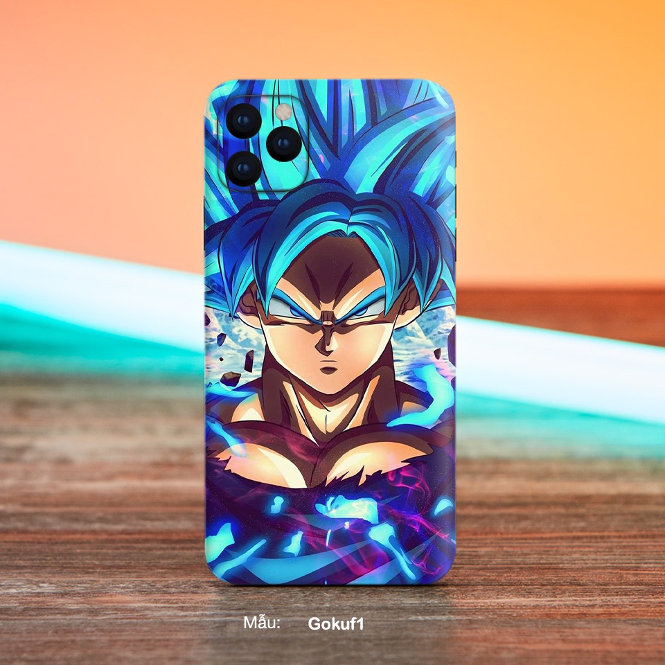 Dán Skin điện thoại hình Super Goku, Cho Iphone 6/ 7/ 8/ X/ XS/ XS Max/ 11/ 11 Pro Max Và Các Dòng Máy Android