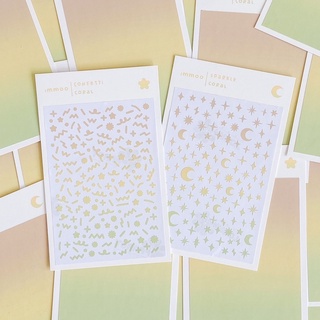 Sticker / hình dán hoạ tiết confetti - sparkle | immoo |