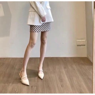 Guốc gót vàng-Bunny Shoes(K064)