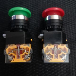 Nút nhấn nhả dạng nấm phi 22