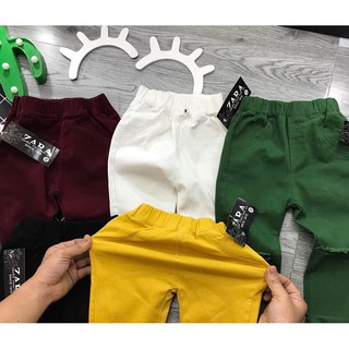 quần kaki rách gối cho bé