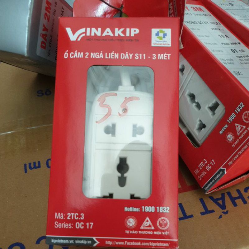 Ổ Điện Liền Dây Vinakip