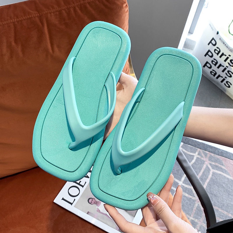 Dép sandal đế bằng thiết kế đơn giản phong cách Hàn Quốc hợp thời trang