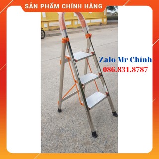 [ VÔ ĐỊCH GIÁ ] THANG NHÔM GHẾ 3 BẬC - BẢO HÀNH 24 THÁNG MỚI NHẤT..sẵn hàng