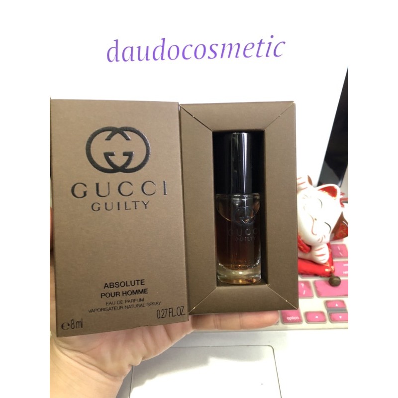 [ mini ] Nước hoa Guci Guilty Pour Homme Absolute gucci EDP 8ml