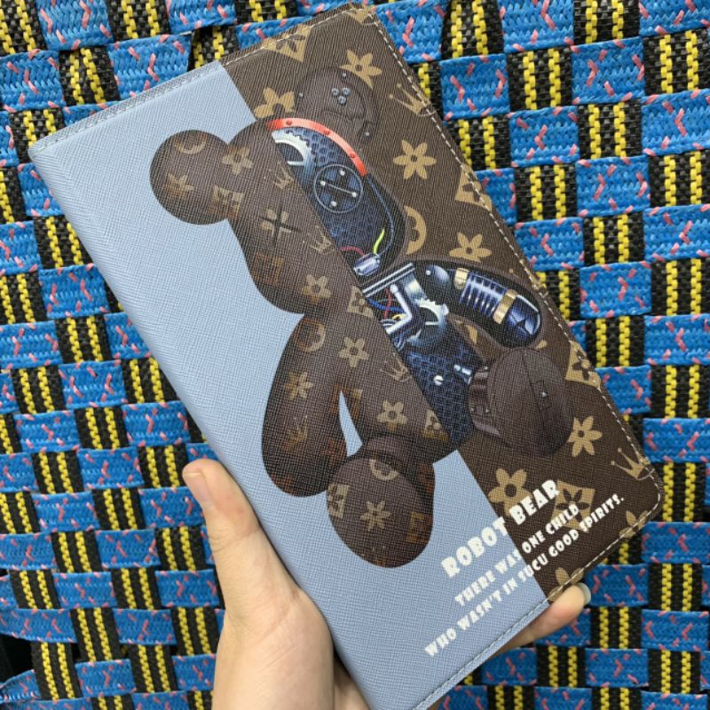 Bao da Samsung Tab A7 lite T220 T225 dẻo gấu Bearbrick siêu dễ thương chất bao đẹp