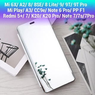Bao da tráng gương cho Xiaomi Mi 6X/A2/8/9/A3/CC9E/9T/9T Pro/ Play/8 Lite/8SE/Redmi 5+/7/K20/K20 Pro/ Note 7/ 7s/ 7 Pro