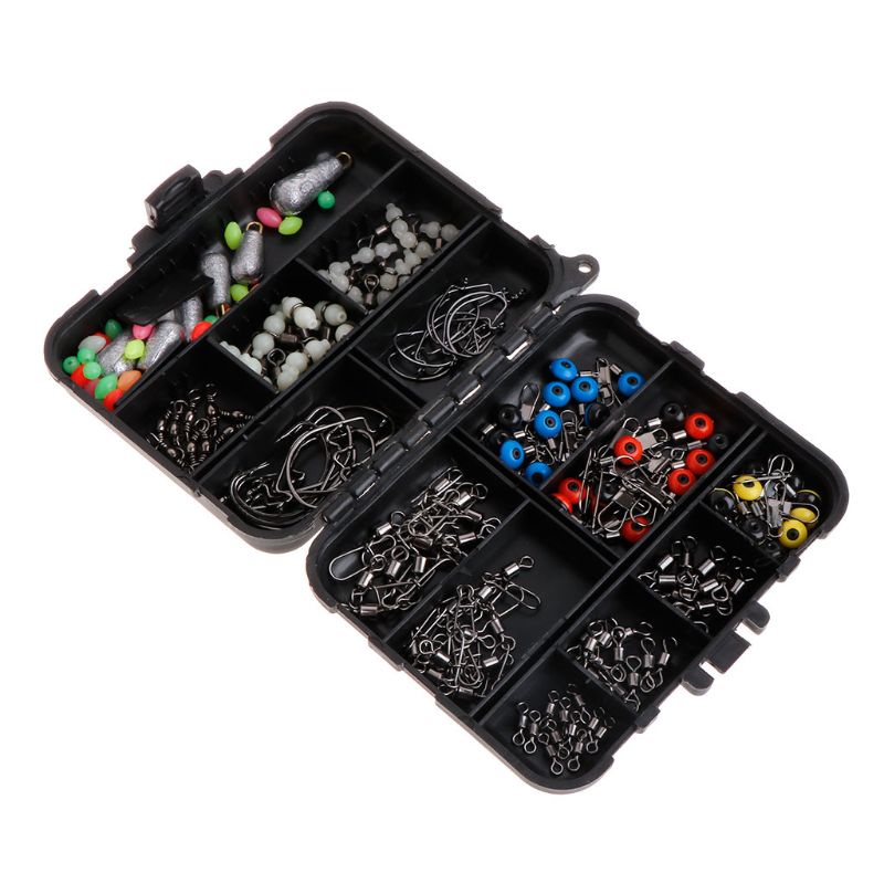 1 Bộ 177 Phụ Kiện Nối Móc Câu Cá Chất Lượng Cao