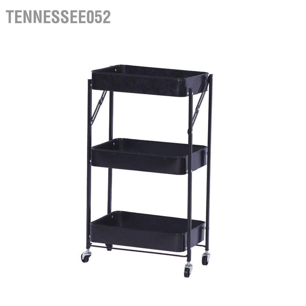 [Hàng HOT] Xe Để Đồ Bỉm Sữa Kệ 3 Tầng Đa Năng Xe Đẩy Spa Thép carbon Có thể tháo rời có gập lại【Tennessee052】