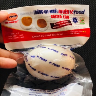[GIÁ CỰC TỐT] Trứng vịt muối ăn liền - Vĩnh Thành Đạt (1 quả/bịch)