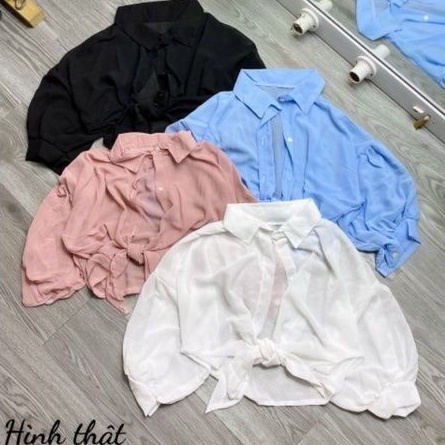 Áo sơ mi vôn CE tay lỡ vải đẹp mát có đủ màu