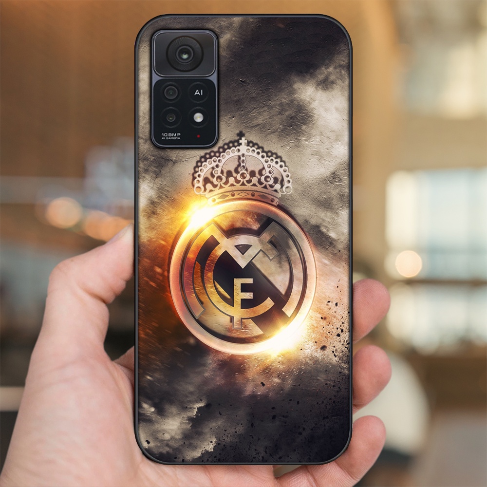 Ốp lưng Xiaomi Redmi Note 11 Pro 5G viền đen in hình Real Madrid