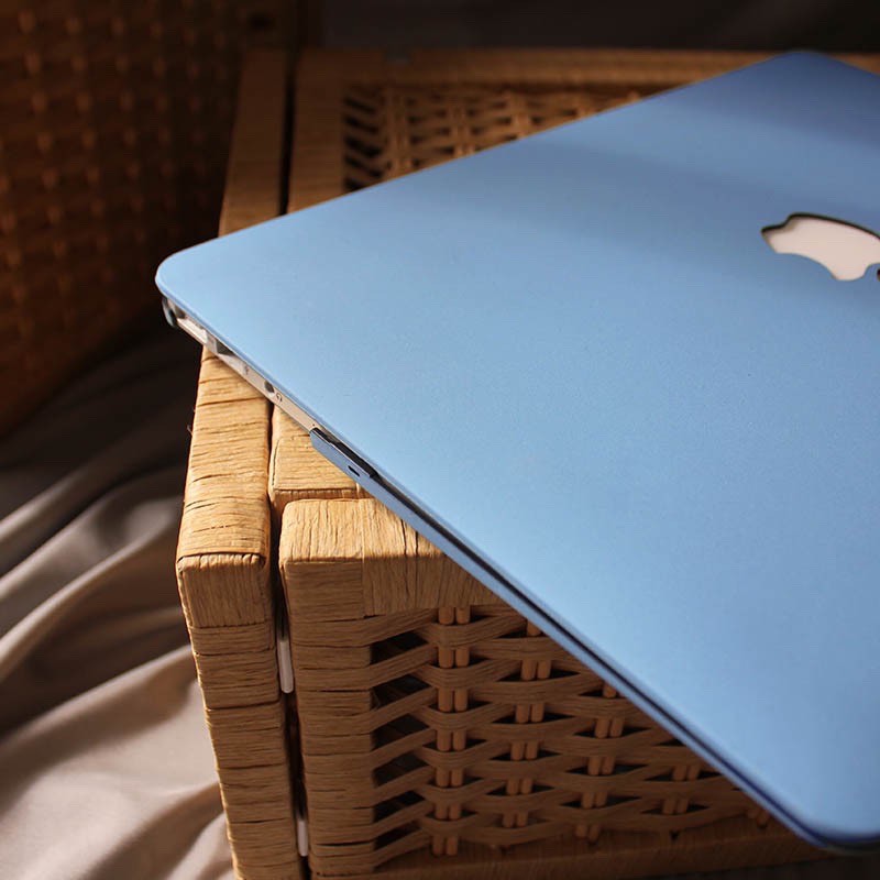 Combo 4in1 Case,Ốp Macbook Màu Xanh Pastel (Tặng Kèm Miếng Dán Màn Hình,Nút Chống Bụi,Kẹp Chống Gãy Sạc) | BigBuy360 - bigbuy360.vn