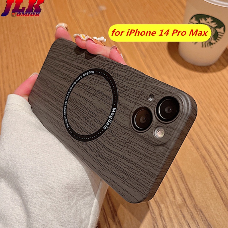 Ốp Điện Thoại Cứng Siêu Mỏng Chống Sốc Họa Tiết Vân Gỗ Cho iPhone 14 13 Pro Max 14Max 14Pro 13Pro 14ProMax