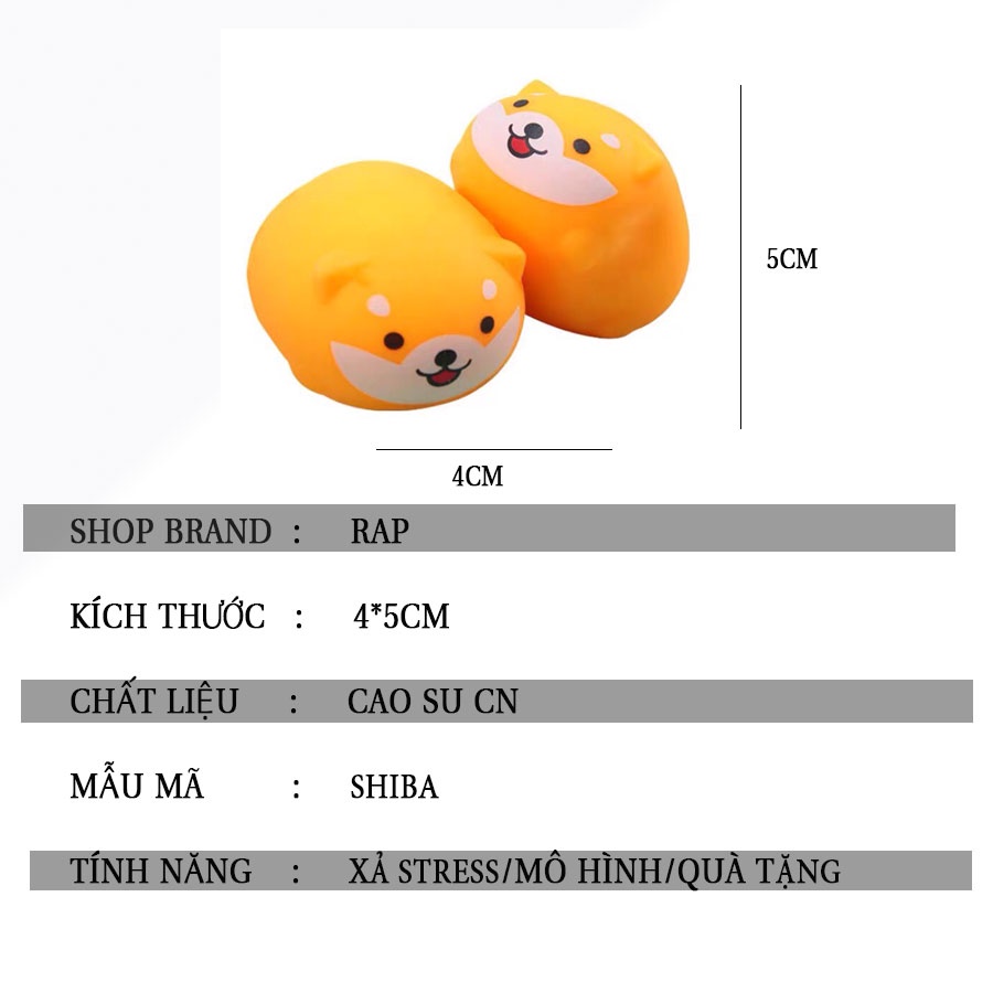 Mô hình chó shiba xả stress siêu co giãn,  siêu đàn hồi dễ thương cute giúp giảm căng thẳng -  Ráp