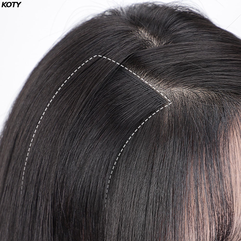Set 2 tóc giả kẹp phồng chân tóc shop Koty, tóc kẹp phồng tóc mềm mượt tự nhiên dễ sử dụng TG14