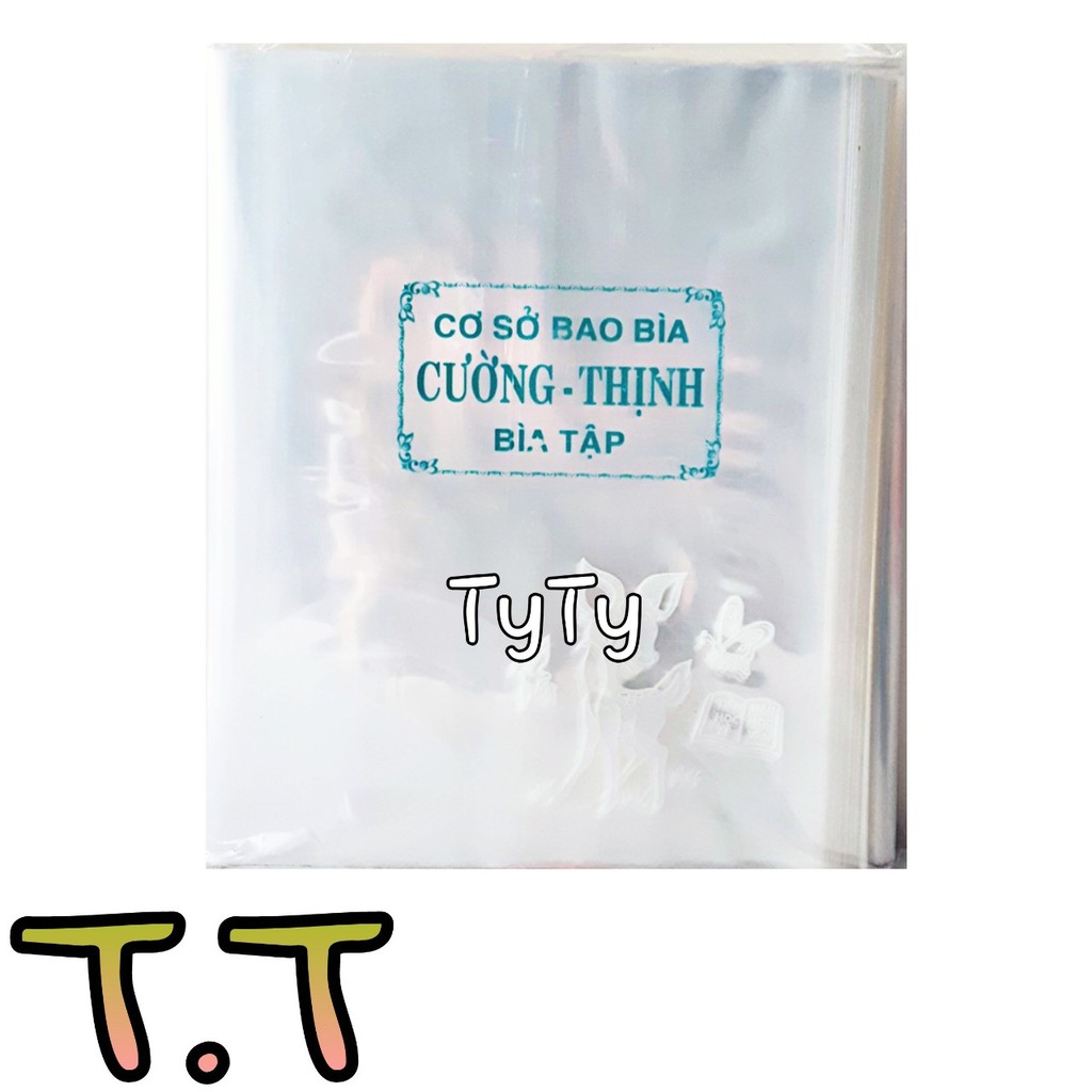 Xấp100 Tờ Giấy Kiếng Bao Tập Cao Cấp Chiều Dọc21cm