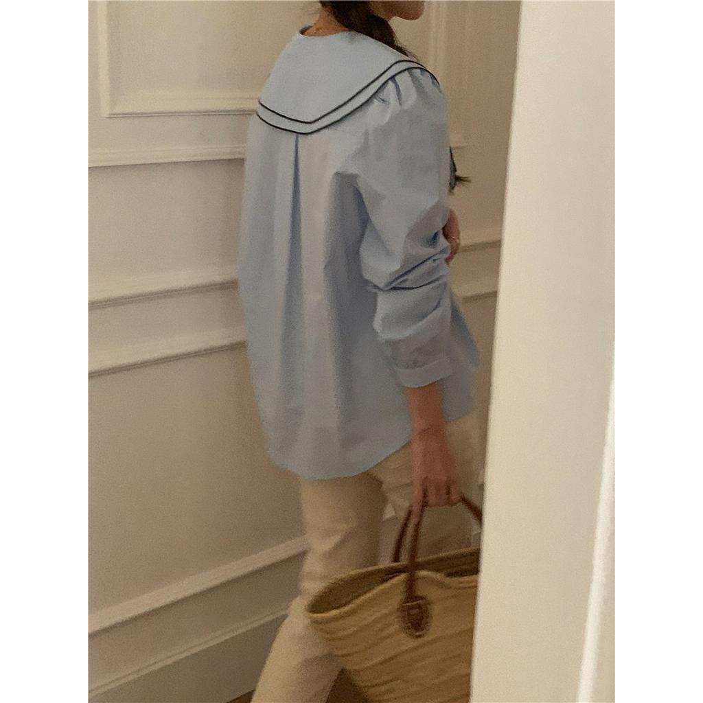 Áo Sơ Mi Hai Lớp Dài Tay Phong Cách Hàn Quốc Sành Điệu 61279