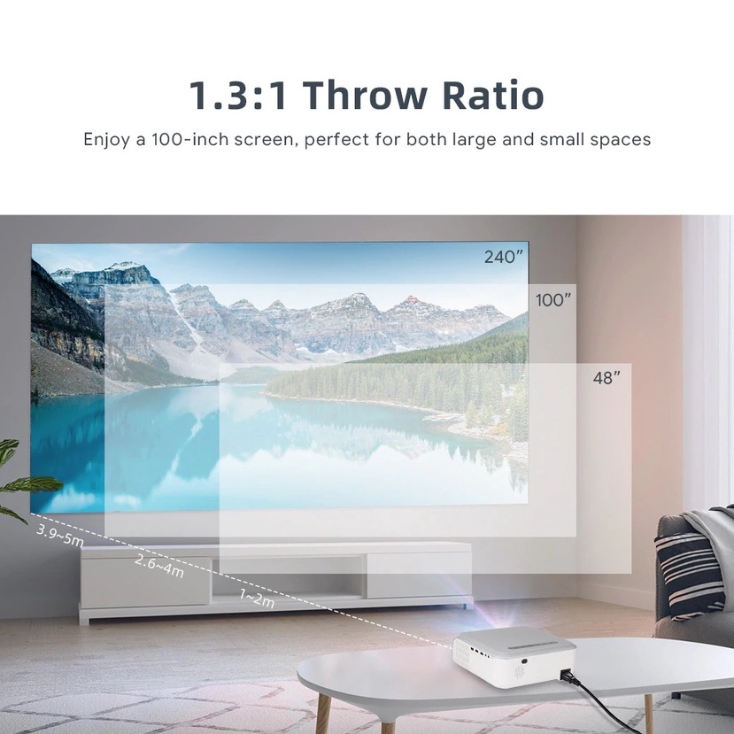 Máy chiếu Mecool Sail Kp1 - Full HD - 700 ansi - Netflix chuẩn 4K - Google assistant tiếng việt -  Chromecast tích hợp