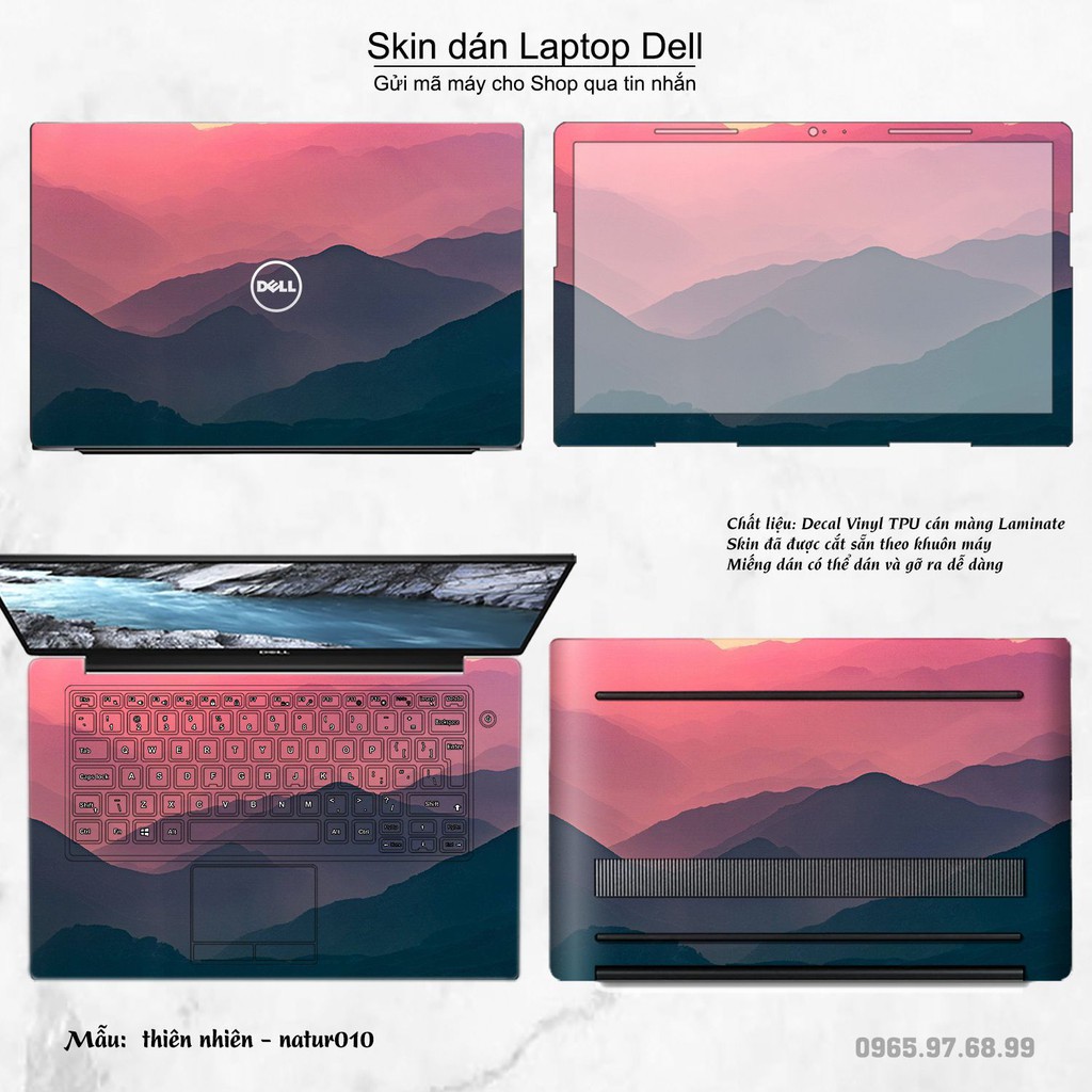 Skin dán Laptop Dell in hình thiên nhiên (inbox mã máy cho Shop)