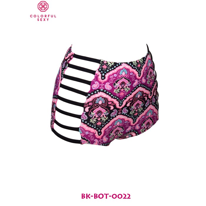 Quần bơi tự phối lưng cao đan dây Colorful Sexy | BigBuy360 - bigbuy360.vn